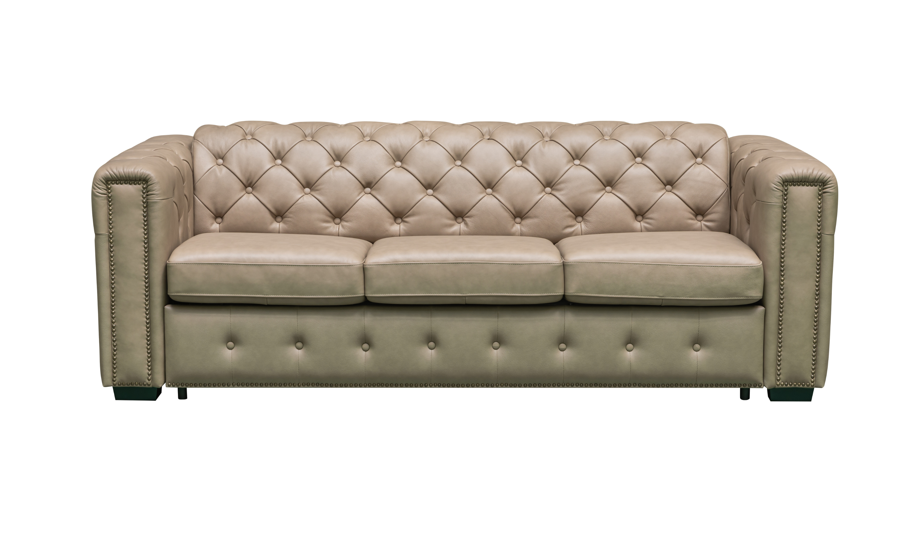 Klaussner Callas Leather Queen Sleeper Sofa - Luxury Overnight Collection