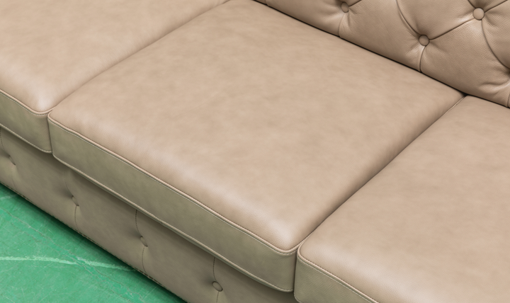 Klaussner Callas Italian Leather Queen Sleeper Sofa - Luxury Overnight Collection