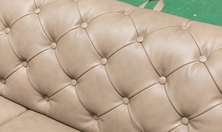 Klaussner Callas Italian Leather Queen Sleeper Sofa - Luxury Overnight Collection