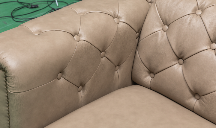 Klaussner Callas Italian Leather Queen Sleeper Sofa - Luxury Overnight Collection