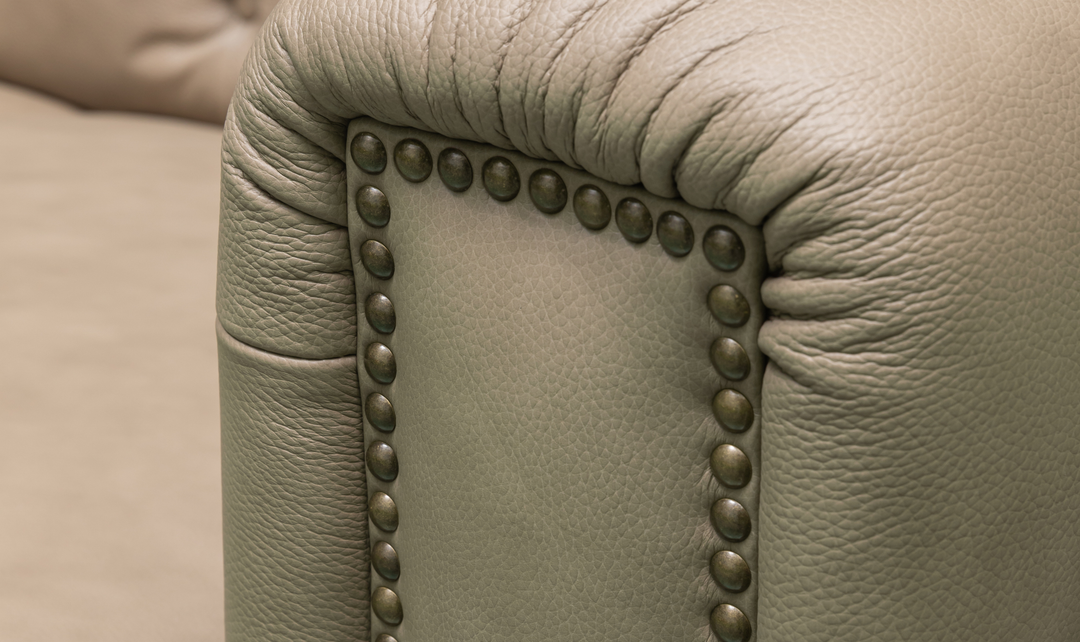 Klaussner Callas Italian Leather Queen Sleeper Sofa - Luxury Overnight Collection