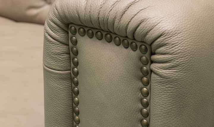 Klaussner Callas Italian Leather Queen Sleeper Sofa - Luxury Overnight Collection