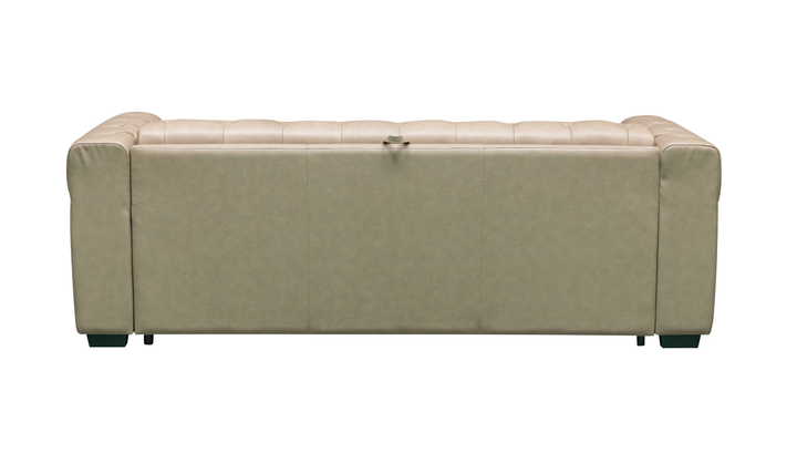 Klaussner Callas Italian Leather Queen Sleeper Sofa - Luxury Overnight Collection