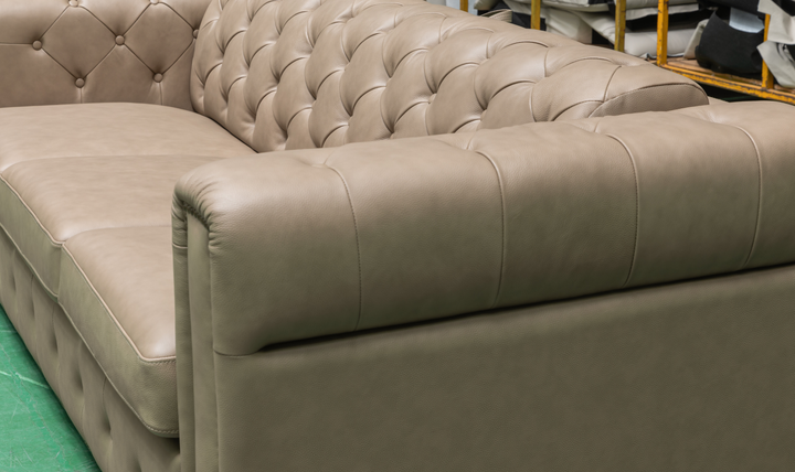 Klaussner Callas Italian Leather Queen Sleeper Sofa - Luxury Overnight Collection