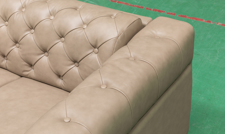 Klaussner Callas Italian Leather Queen Sleeper Sofa - Luxury Overnight Collection