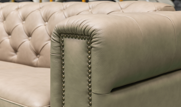 Klaussner Callas Italian Leather Queen Sleeper Sofa - Luxury Overnight Collection