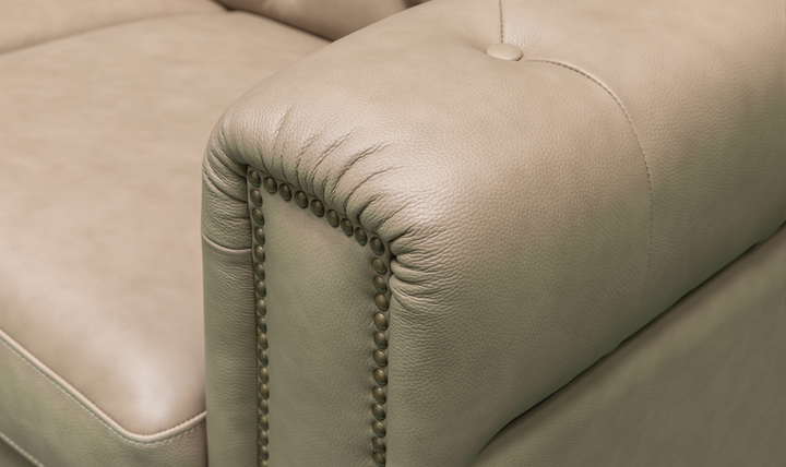 Klaussner Callas Italian Leather Queen Sleeper Sofa - Luxury Overnight Collection