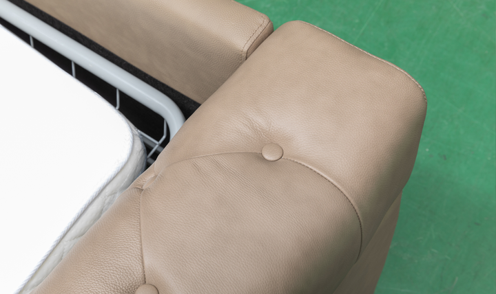 Klaussner Callas Italian Leather Queen Sleeper Sofa - Luxury Overnight Collection