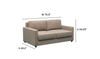 Klaussner Cuddle Queen Fabric Sleeper Sofa With Cloud Fold Function
