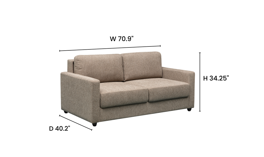 Klaussner Cuddle Queen Fabric Sleeper Sofa With Cloud Fold Function