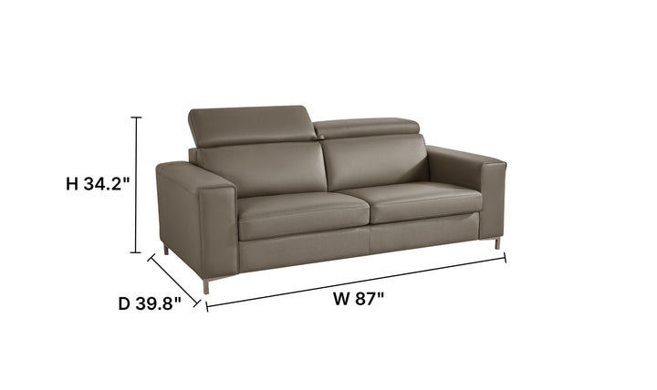 Klaussner Dormio Queen-Sized Leather Sleeper Sofa