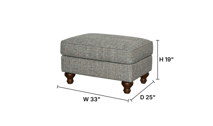 Klaussner Fairview Fabric Roll Arm Sofa with Accent Pillows