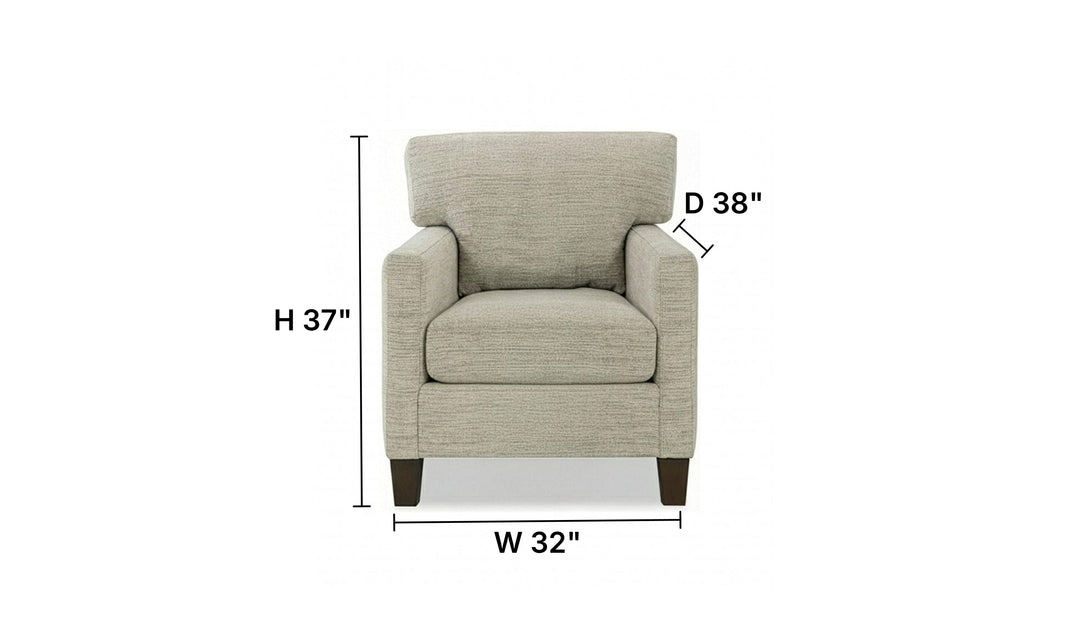 Klaussner Glenmont Fabric Track Arm Sofa with Accent Pillows