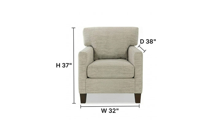 Klaussner Glenmont Fabric Track Arm Sofa with Accent Pillows