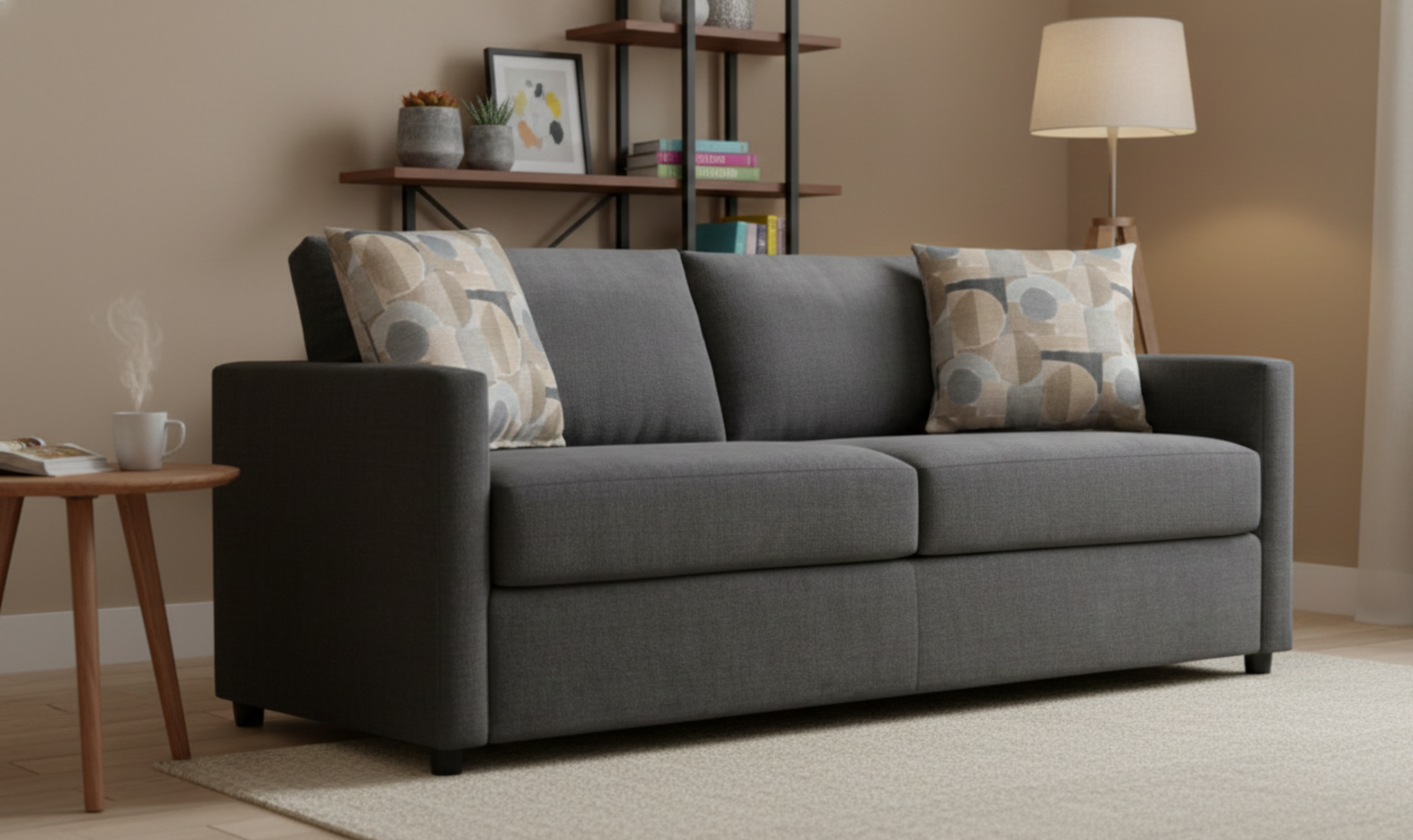 Klaussner Godwin Fabric Sofa with Track Arms