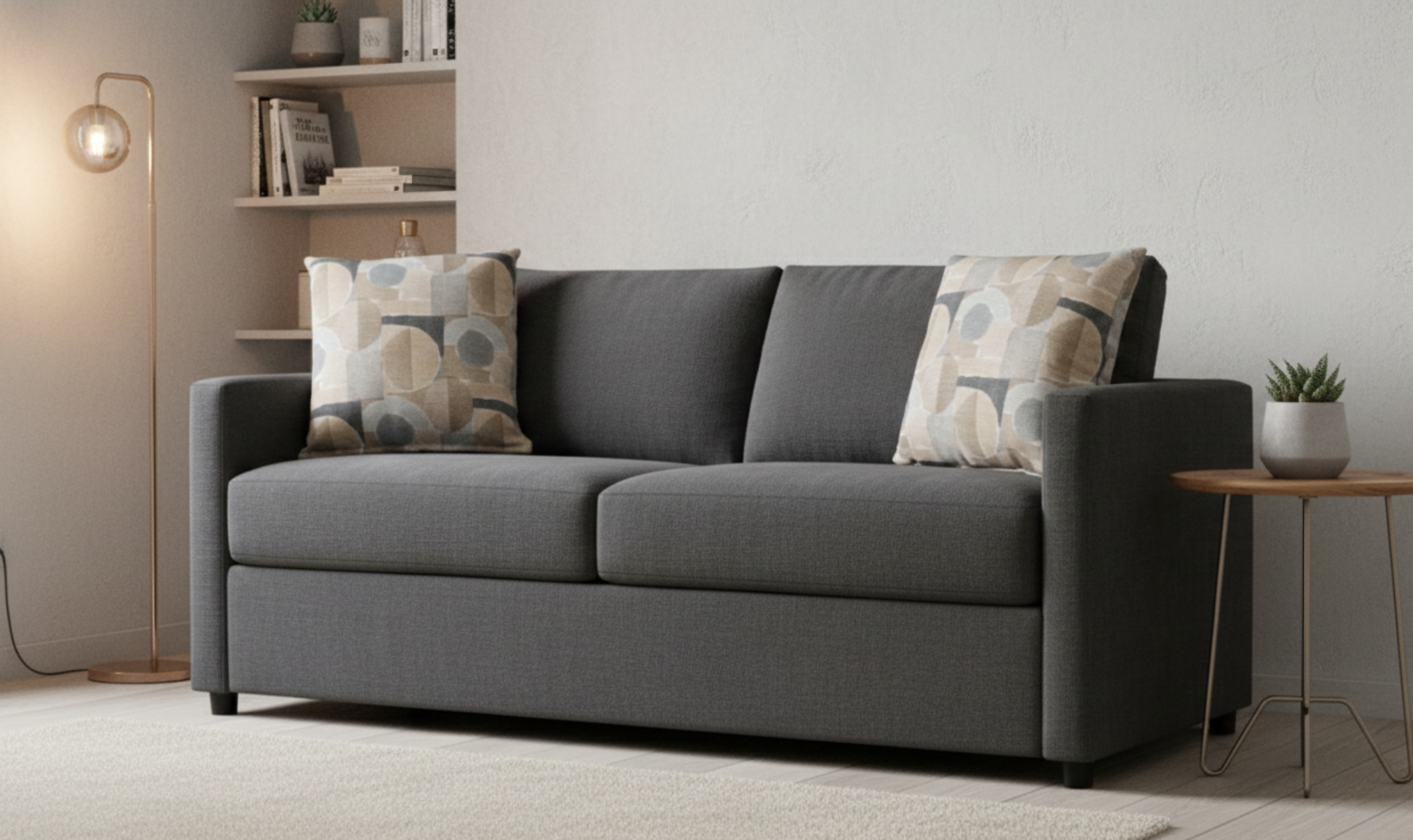 Klaussner Godwin Fabric Sofa with Track Arms