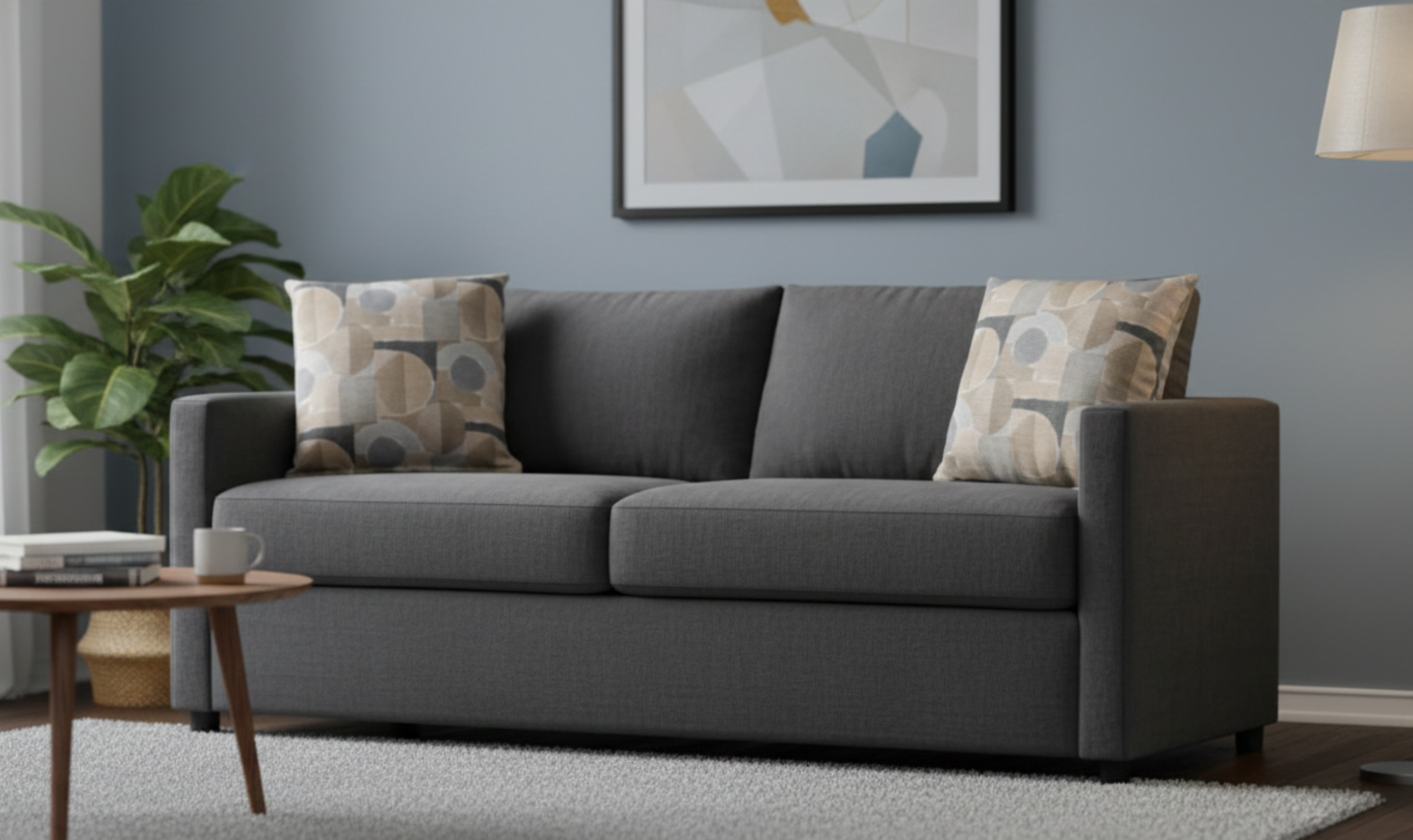 Klaussner Godwin Fabric Sofa with Track Arms