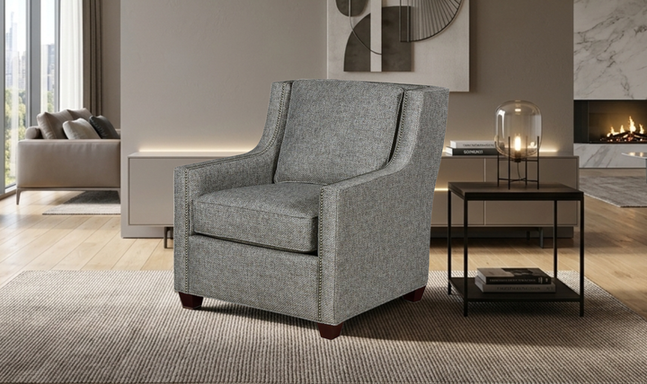 Klaussner James High-Back Accent Chair-JenniferFurniture