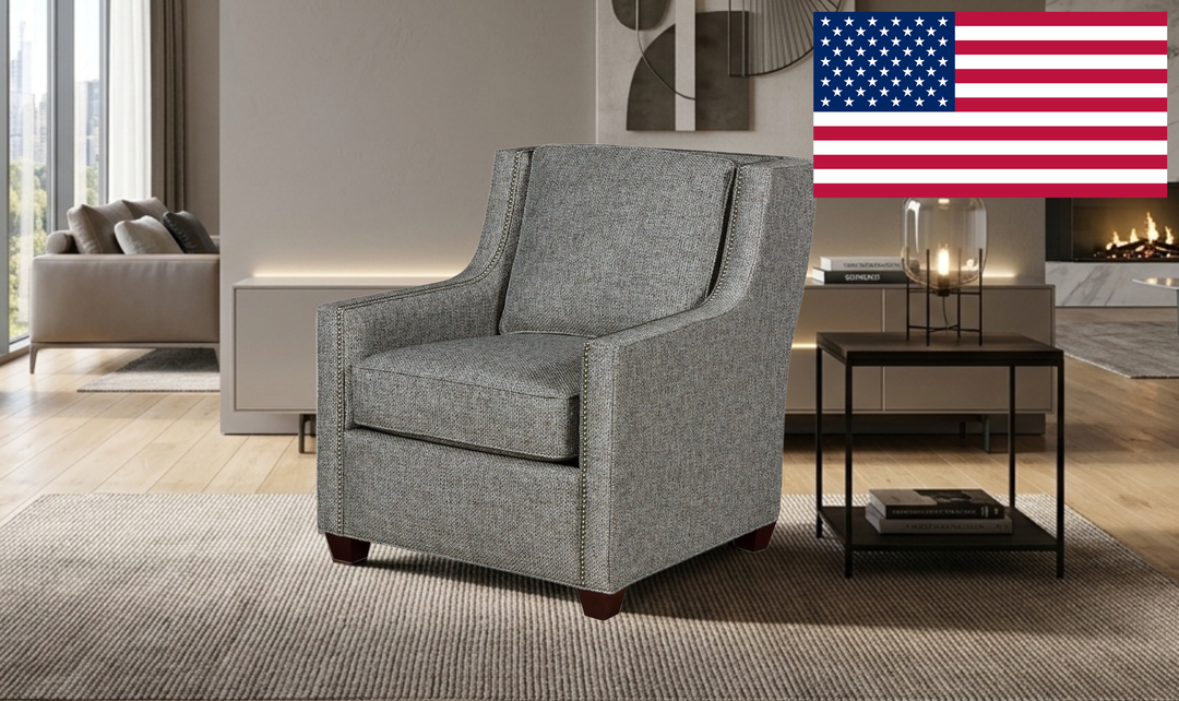 Klaussner James High-Back Accent Chair-JenniferFurniture