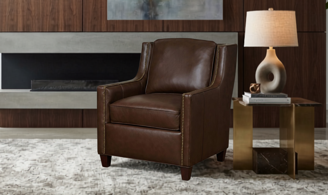 Klaussner James High-Back Accent Chair-JenniferFurniture