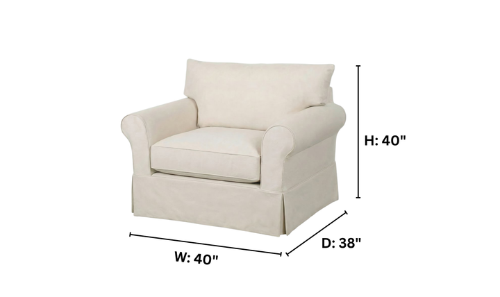 Klaussner Jenny Slipcover Chair-Jenniferfurniture