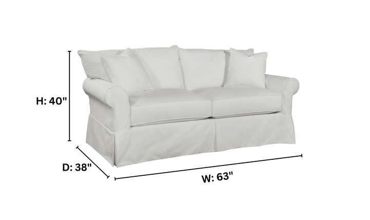 Klaussner Jenny Slipcover Loveseat-Jenniferfurniture