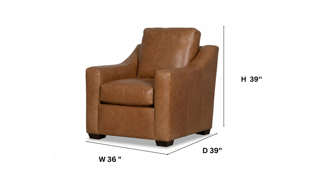 Klaussner Karson Accent Chair With Slope Arms-Jennifer Furniture