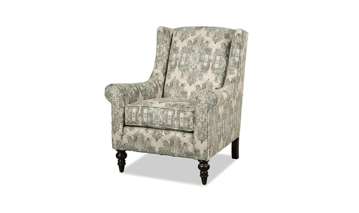 Klaussner Parkston Fabric Accent Chair with Tall Wingback Design_jennifer Furniture