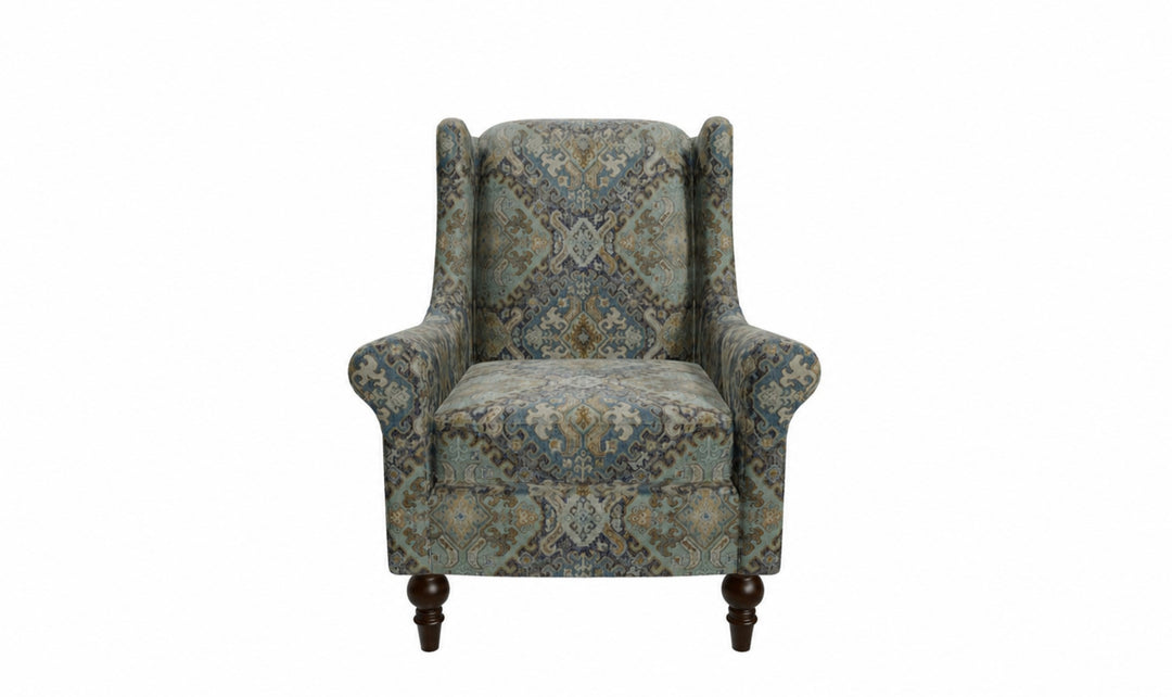 Klaussner Parkston Fabric Accent Chair with Tall Wingback Design_jennifer Furniture