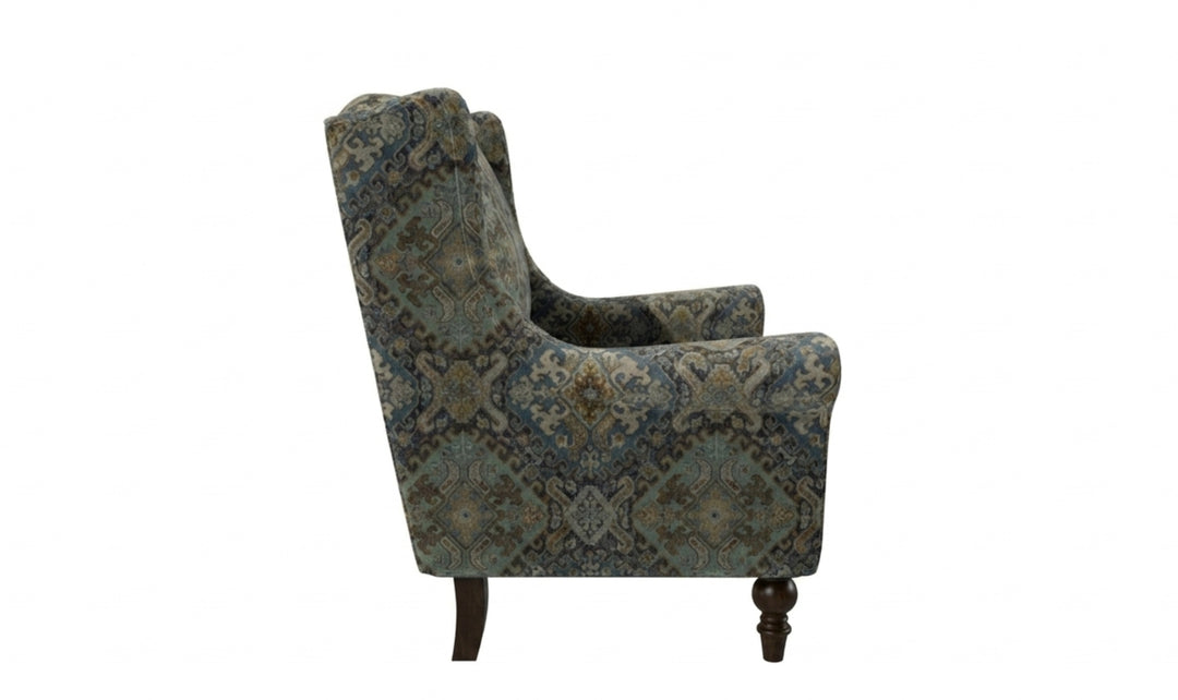 Klaussner Parkston Fabric Accent Chair with Tall Wingback Design_jennifer Furniture