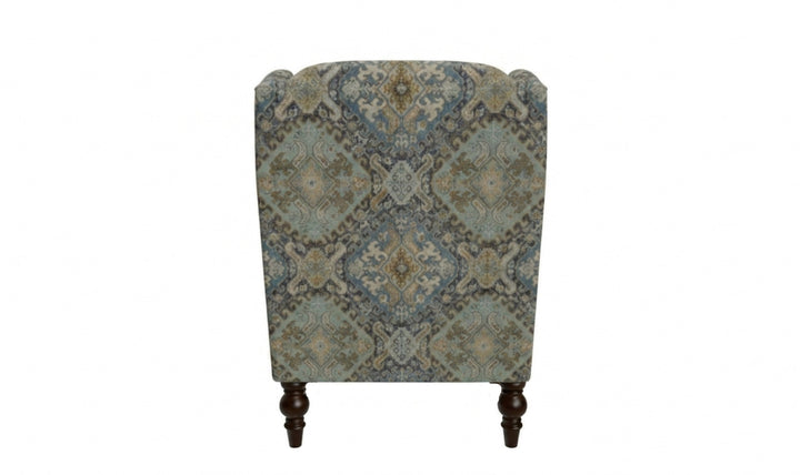 Klaussner Parkston Fabric Accent Chair with Tall Wingback Design_jennifer Furniture