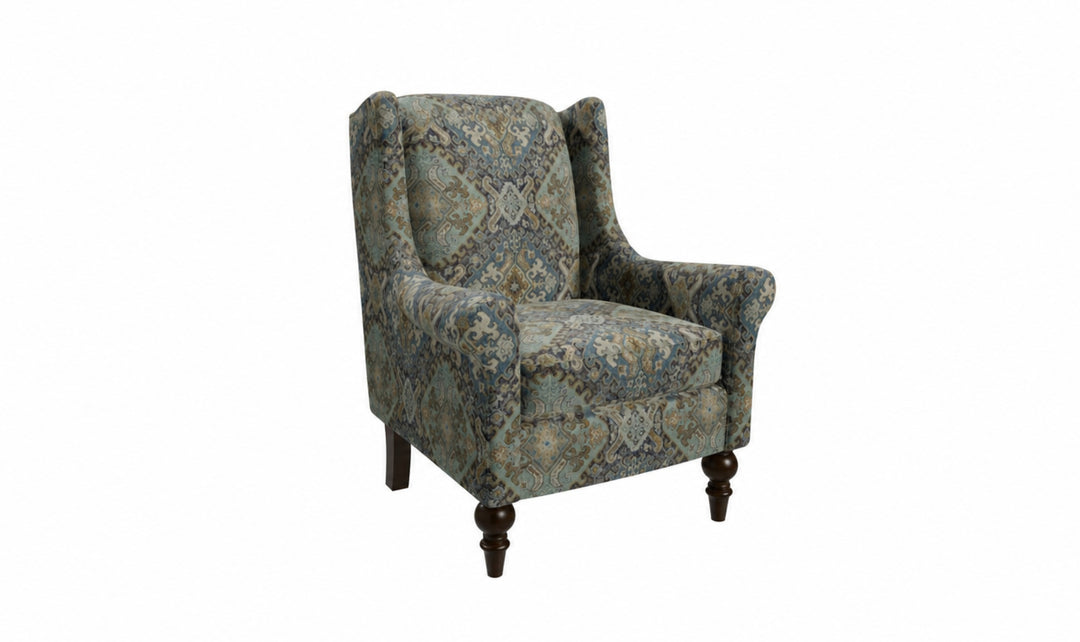Klaussner Parkston Fabric Accent Chair with Tall Wingback Design_jennifer Furniture