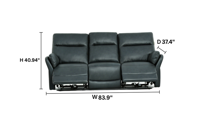 Klaussner Ravello Leather Reclining Living Room Set with USB Port