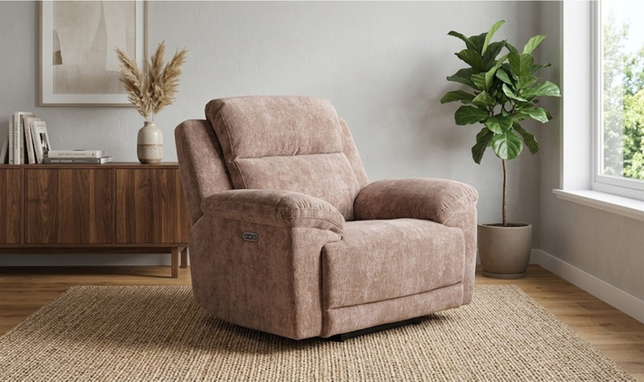 Klaussner Ridgewood Fabric Power Recliner Chair