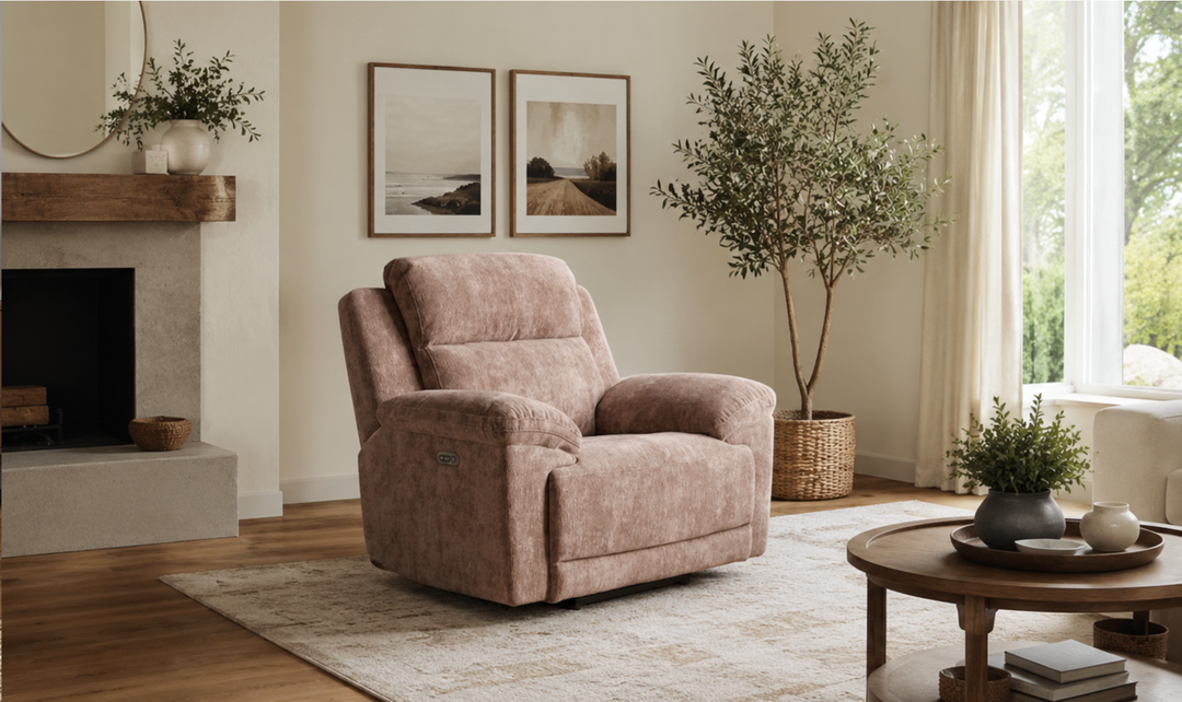Klaussner Ridgewood Fabric Power Recliner Chair-Jennifer  Furniture 