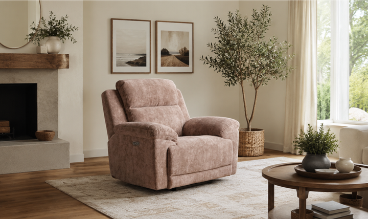 Klaussner Ridgewood Fabric Power Recliner Chair