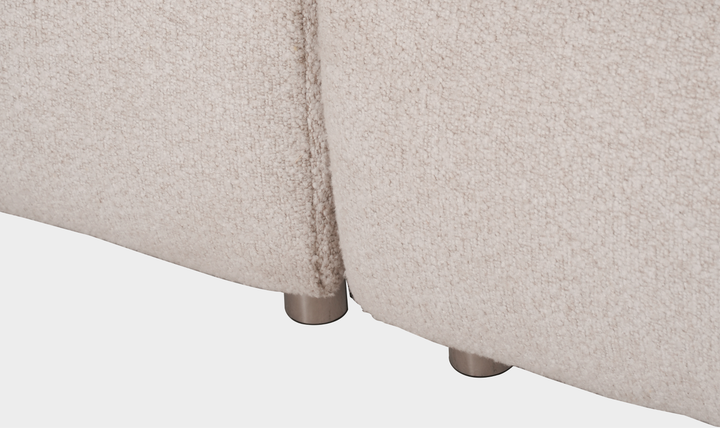 Klaussner Rilasso White Fabric Sofa-Jennifer Furniture