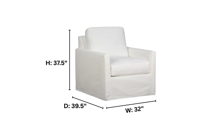 Klaussner Savannah Accent Chair with Flared Track Arms