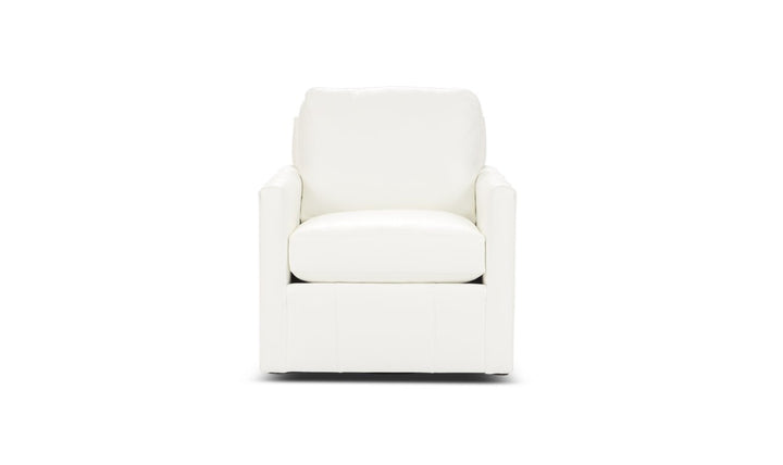 Klaussner Savannah Swivel Chair with Flared Track Arms-Jenniferfurniture