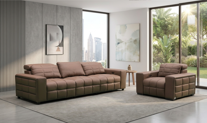 Klaussner Serenity Leather Power Reclining Living Room Set