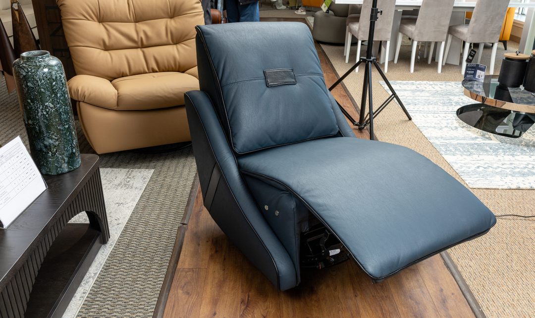 Klaussner Stellore Recliner Chair with Integrated Swivel and Rocking Base - Jennifer Furniture
