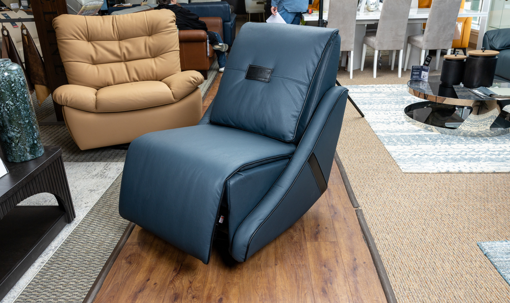 Klaussner Stellore Recliner Chair with Integrated Swivel and Rocking Base - Jennifer Furniture