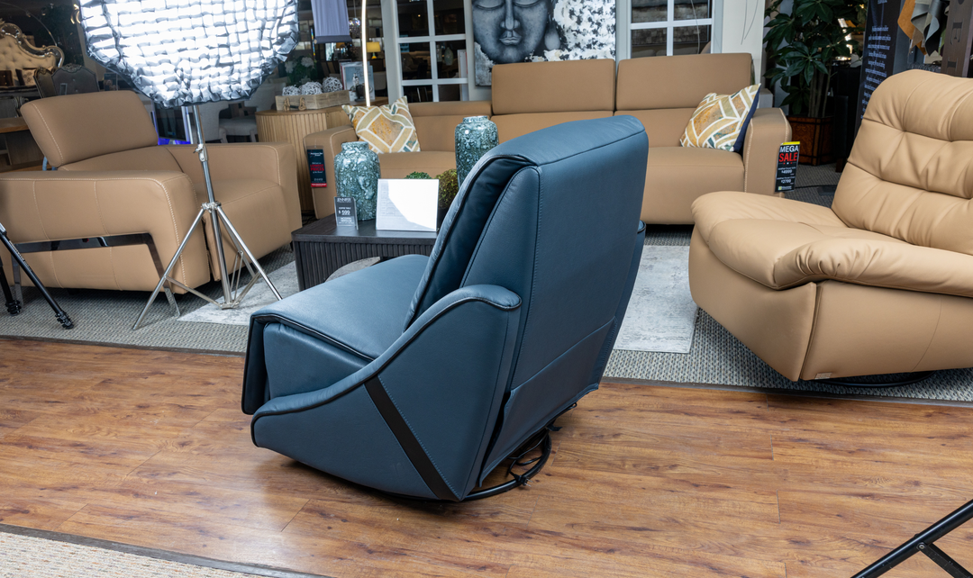 Klaussner Stellore Recliner Chair with Integrated Swivel and Rocking Base - Jennifer Furniture