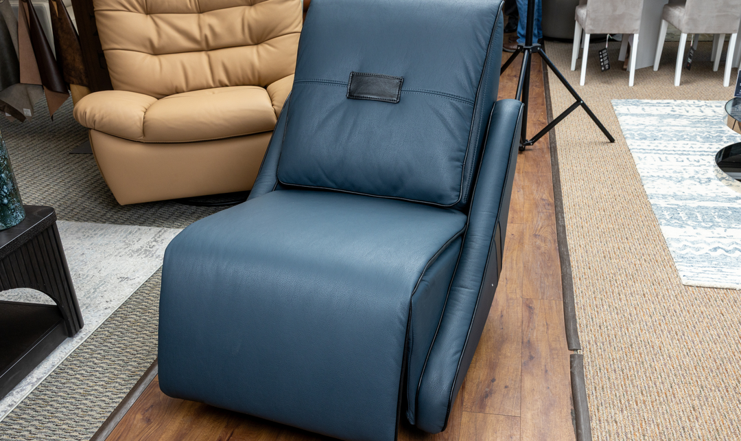 Klaussner Stellore Recliner Chair with Integrated Swivel and Rocking Base - Jennifer Furniture