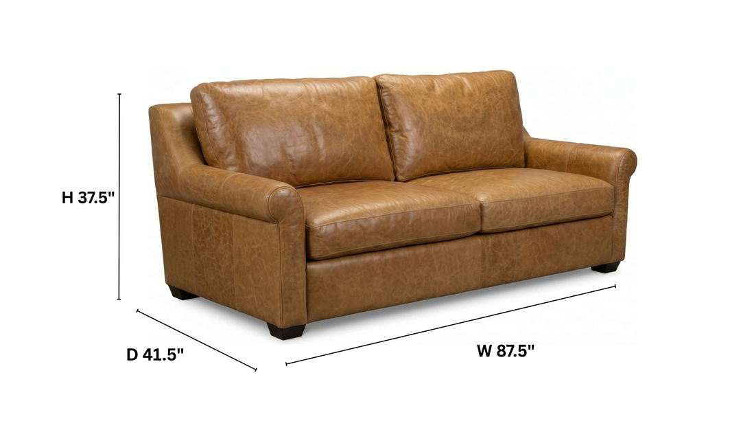 Klaussner Tucson Upholstery Sofa with Rolled Arms