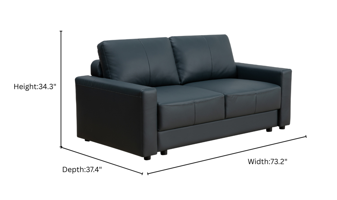 Klaussner Wigan Leather Sleeper Sofa-Jennifer Furnture