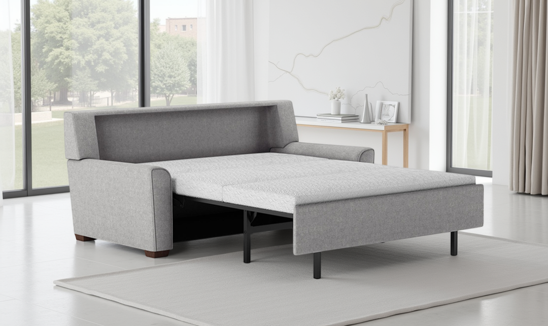 American Leather Klein Comfort Sleeper With Quarter Moon Arm Design-Jennifer Furniture