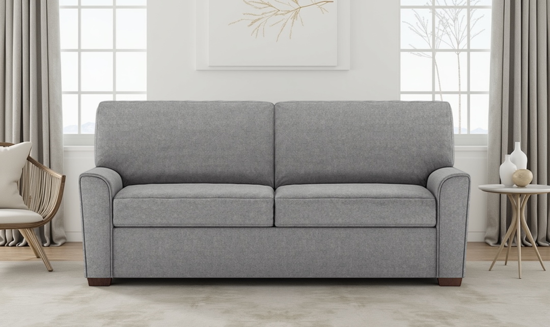 American Leather Klein Comfort Sleeper With Quarter Moon Arm Design-Jennifer Furniture