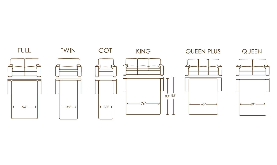 American Leather Klein Comfort Sleeper With Quarter Moon Arm Design-Jennifer Furniture