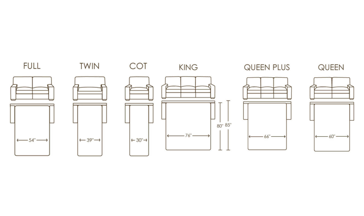American Leather Klein Comfort Sleeper With Quarter Moon Arm Design-Jennifer Furniture